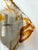 Mid-Century Modern Pair of Sconces Amber Murano Glass by Mazzega, Italy, 1970s For Sale - Image 3 of 12