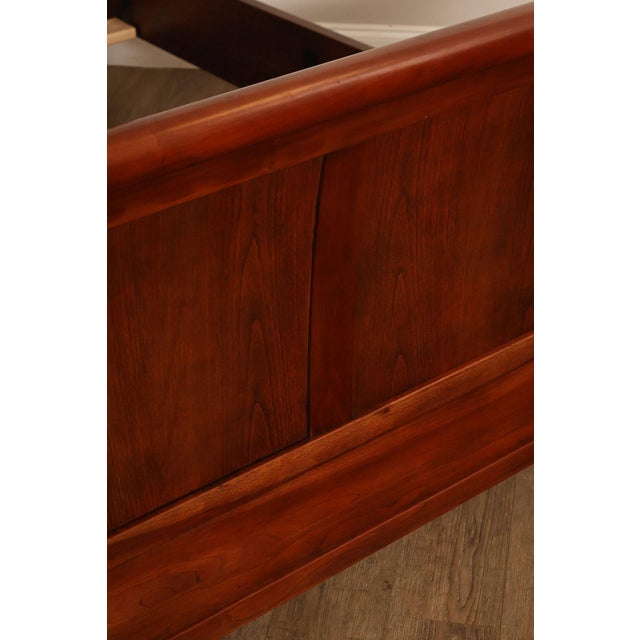 Stickley Cherry Sleigh Queen Bed For Sale - Image 14 of 18