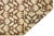 Hand-knotted Peshawar wool rug featuring a grid of stylized floral medallions in dark brown over a soft beige field. The...
