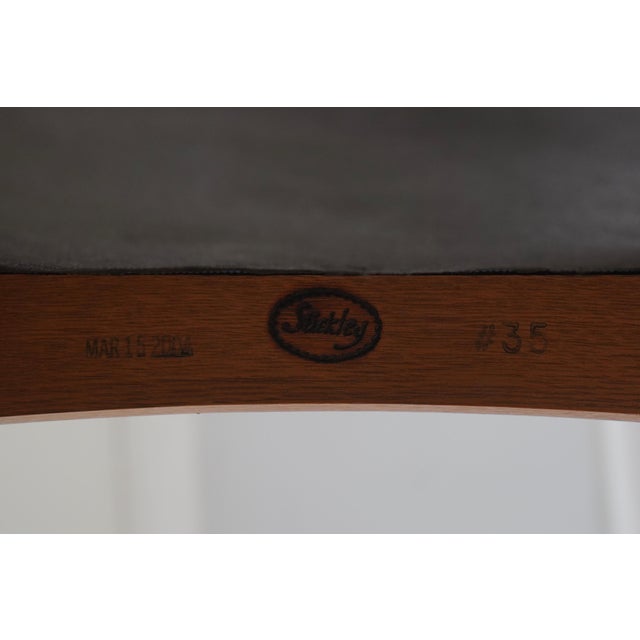 Pair Stickley Arts & Crafts Upholstered Armchairs For Sale - Image 17 of 18