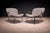 Pair of Armchairs Gray Fabric, Rosewood, & Metal, Carlo Hauner, 1950s - Lot 184 For Sale In New York - Image 6 of 14
