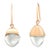 Emporio Armani Vintage 18k Gold and Crystal Pendant Hoop 1.64 Inch Long Earrings, Set of 2 For Sale