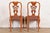 Romweber Antique Georgian Carved Walnut Dining Chairs, Set of Four For Sale - Image 12 of 13