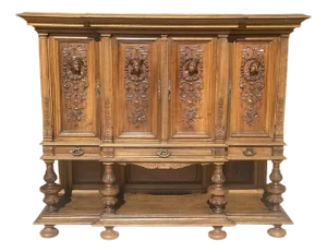 Renaissance Buffet in Carved Walnut
