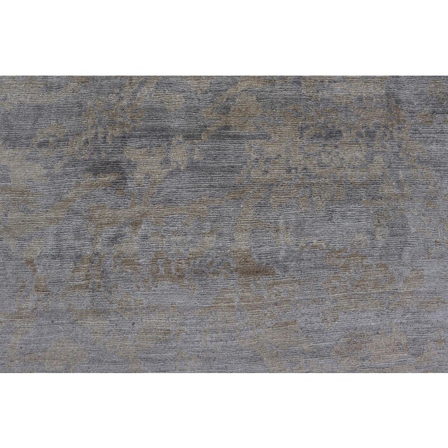 Modern Hand-Knotted Silk Tibetan Rug by Keivan Woven Arts 8'8 X 11'6 For Sale - Image 4 of 12