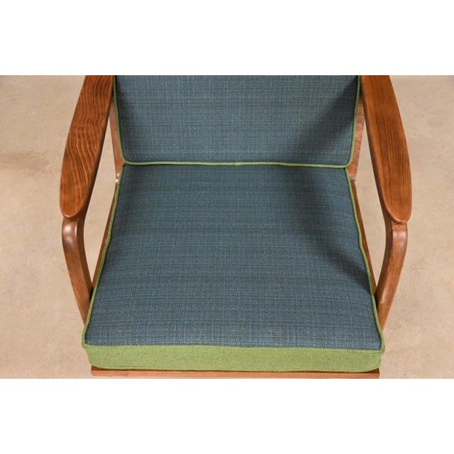 1960s Lawrence Peabody Refinished Mid Century Modern Rocking Chair For Sale In Boston - Image 6 of 9