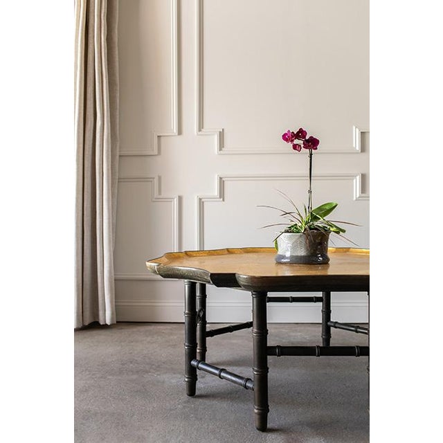 1980s Kittinger Octagonal Chinese Chippendale Faux Bamboo Coffee Table, Original Gold Leaf Finish For Sale - Image 16 of 16