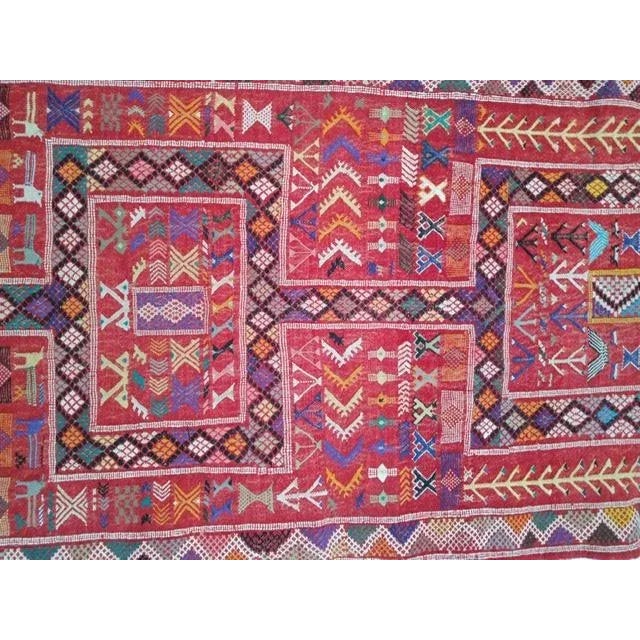 1960s Vintage Moroccan Runner 2'9" X 8'1" For Sale - Image 4 of 11