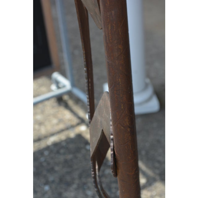 1970s Southwest Brown Iron & Metal Hand Crafted Lizards Tall Floor Lamp - Signed DKR For Sale - Image 12 of 18