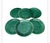 Gien 1950s Gien Green Majolica Leaf Plates - Set of 6 For Sale - Image 4 of 5