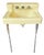 1957 Vintage "Standard" Companion Manchu Yellow Porcelain Sink With Chrome Legs ~Nice~ For Sale