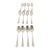 Antique Stieff Rose Sterling Silver 5.875" Flat Handle Teaspoons Set 12 Monogram For Sale