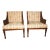 1940s Hollywood Regency Cane Back Bergere Chairs- a Pair For Sale
