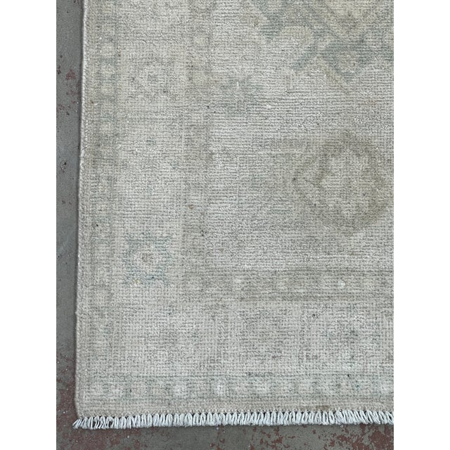Stone Wash Afghan Khotan Wool Rug 1’11” X 3’ For Sale - Image 4 of 5