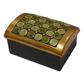 Ceramic Box by Mithé Espelt, 1953 For Sale