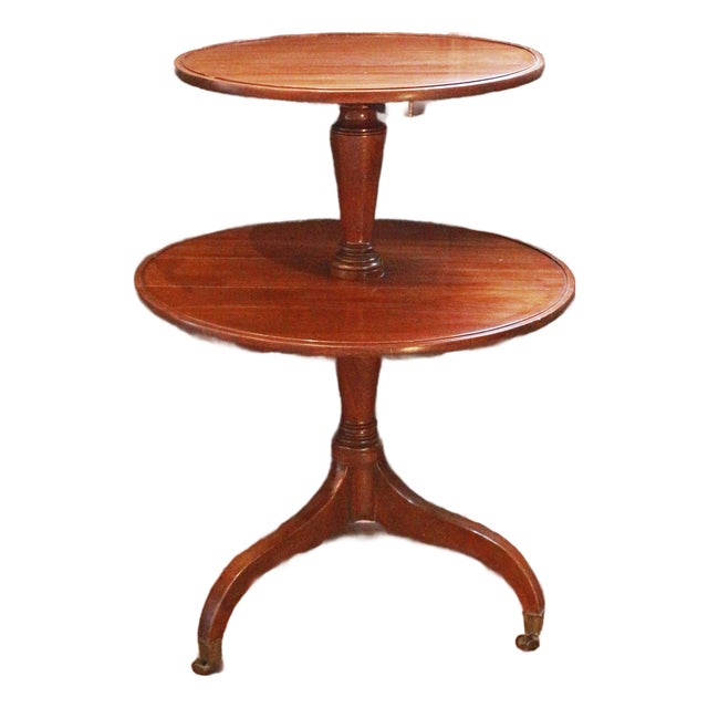 Circa 1790-1810 English Georgian Drop-Side Dumbwaiter Table or Etagere For Sale