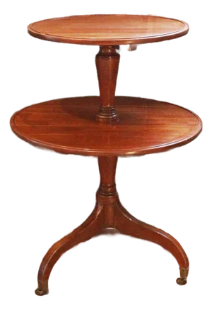 Circa 1790-1810 English Georgian Drop-Side Dumbwaiter Table or Etagere