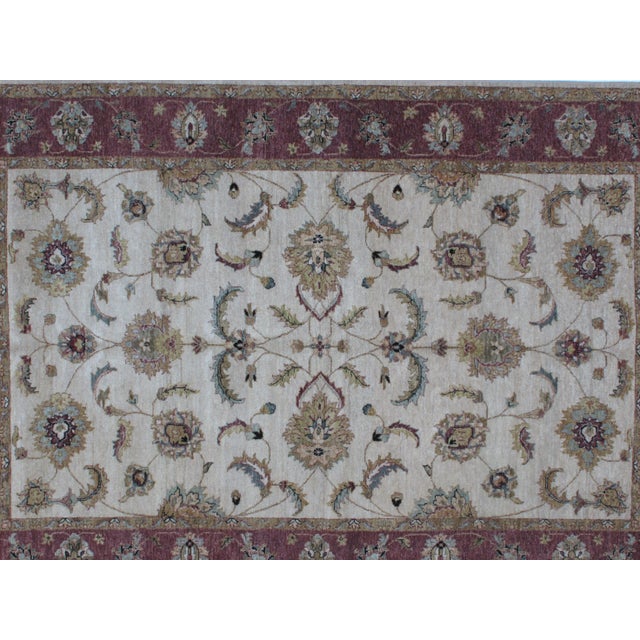 Persian Agra Rug- 6′ × 9′1″ For Sale - Image 3 of 6