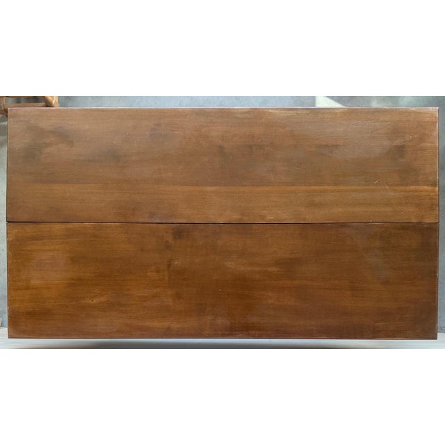 Brown Early 20th Century Spanish Fold Out Console Table with Iron Stretcher & 3 Drawer For Sale - Image 8 of 18