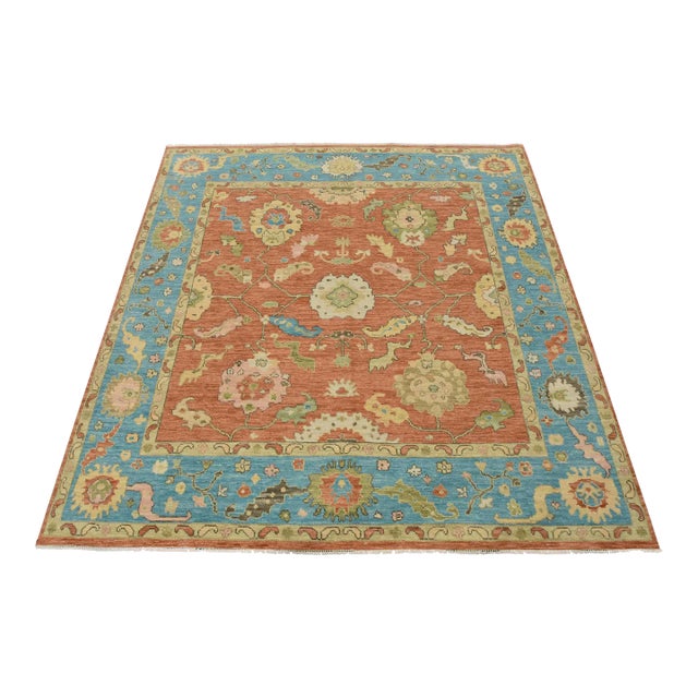 Anatolia Rug 10’1” X 10’4” Brown Wool Modern Hand-Knotted Carpet For Sale