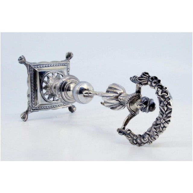 Silver Toothpick Holder with Lady For Sale - Image 5 of 9