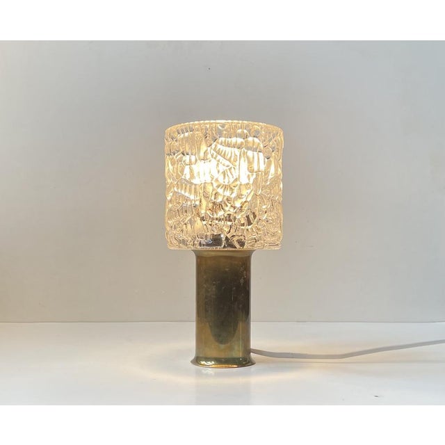 1960s Small Restaurant Table Light in Brass & Glass from Arlus, France, 1960s For Sale - Image 5 of 9