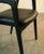 "The Shadowline" Custom Dining Table Set: Walnut & Ebonized Ash Table With 8 Leather Chairs For Sale - Image 10 of 11