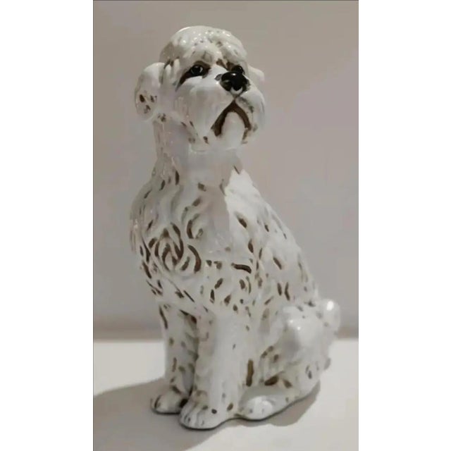 1950s Hollywood Regency Sitting Dog Sculpture, Made in Italy For Sale - Image 12 of 12