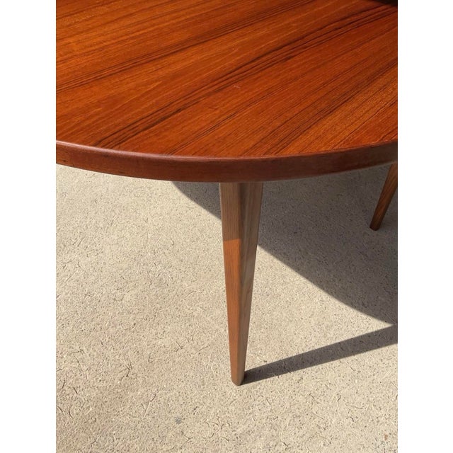 Danish Extendable Dining Table in Teak For Sale - Image 9 of 17