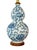 Lauren Ralph Lauren Blue & White Chinoiserie Double Gourd Porcelain Table Lamp For Sale - Image 10 of 11
