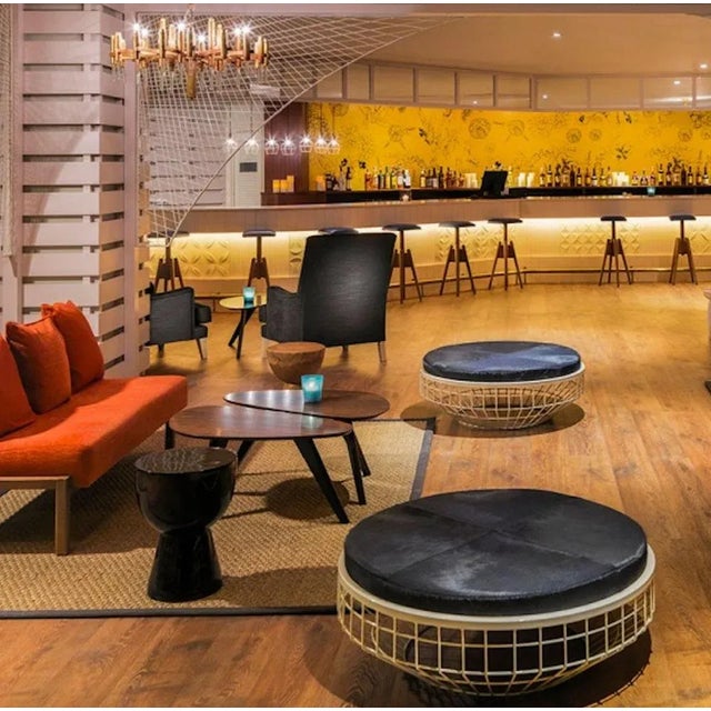 Air Center Table Upholstered Top by Mambo Unlimited Ideas For Sale - Image 4 of 7