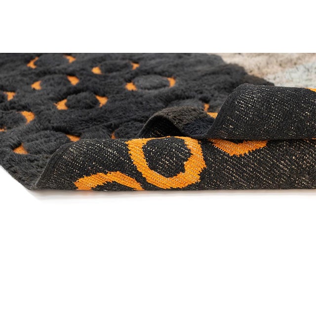 Hand-Knotted Wool Rug by Azele Studio For Sale - Image 9 of 10