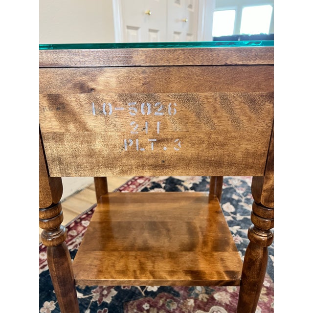 Add a touch of timeless Early American charm to your home with this solid maple side table from Ethan Allen’s celebrated...