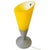 Vintage yellow ikea table lamp model b9419 from the 1990s. Striking design with a yellow conical shade and grey base, an...