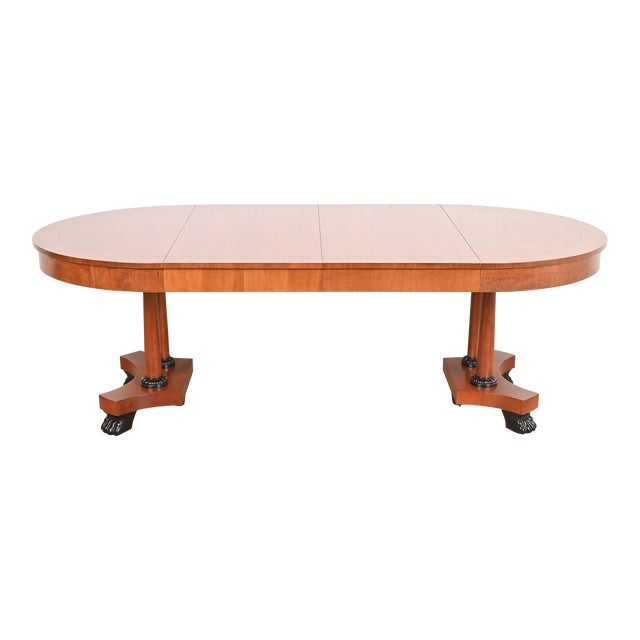 Baker Furniture Palladian Collection Neoclassical Cherry Wood Extension