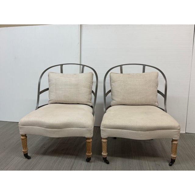 Design Plus Gallery presents a Pair of the Couturier’s Chairs from Restoration Hardware. Inspired by seating traditionally...