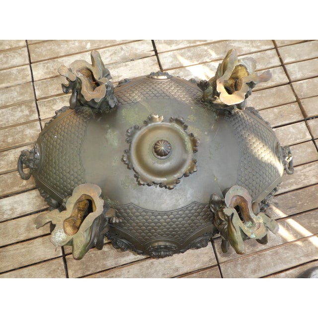 Metal 19th Century Antique French Bronze Centerpiece For Sale - Image 7 of 13