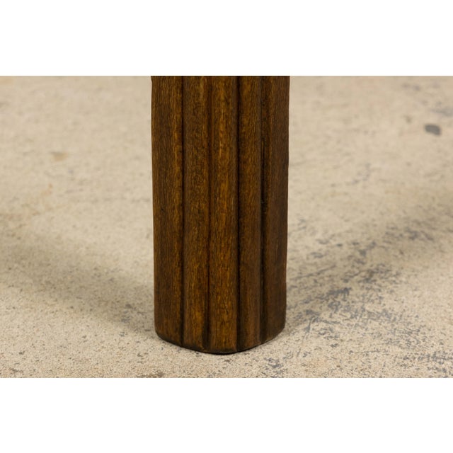 1930s French Art Deco Maple Dining Chairs W/ Olive Green Velvet - Set of 6 For Sale - Image 14 of 18