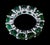 35 Pointer Each 4.5 Carat Emerald Anniversary Eternity Band / Ring in Platinum Full prong set Emerald eternity ring set...