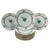 1980s Chinese Bouquet Apponyi Green Dinner Plates from Herend, 1980s, Set of 12 For Sale - Image 5 of 5