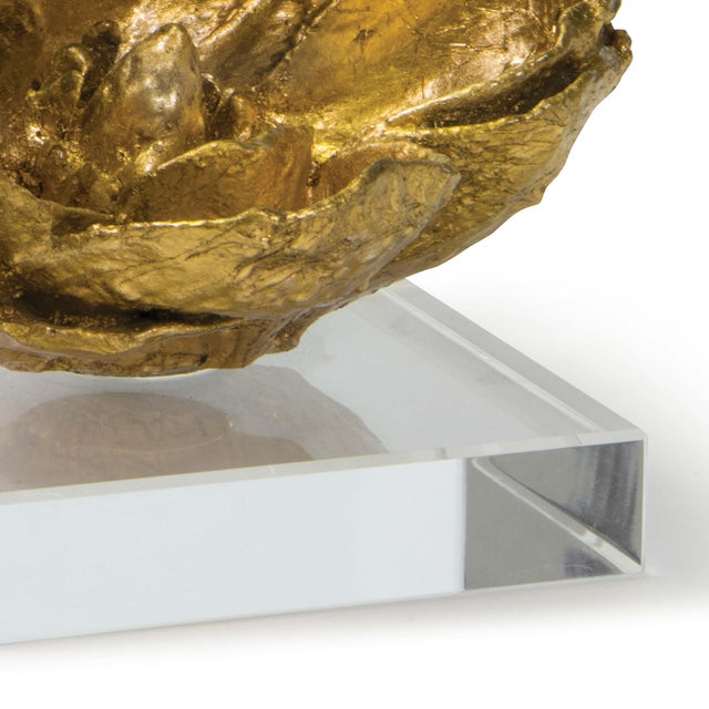Not Yet Made - Made To Order Regina Andrew Magnolia Resin Objet, Gold Leaf For Sale - Image 5 of 6