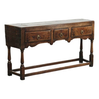 Antique English Oak Sideboard, 1600s For Sale