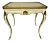 Florentine Hand Painted Gold Shell Detail Tea Table Mid-Century Hoof Foot For Sale
