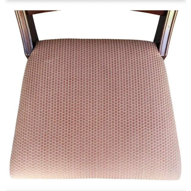 Duncan Phyfe Mahogany Upholstered Chairs Circa 1940s, a Pair For Sale In Washington DC - Image 6 of 8