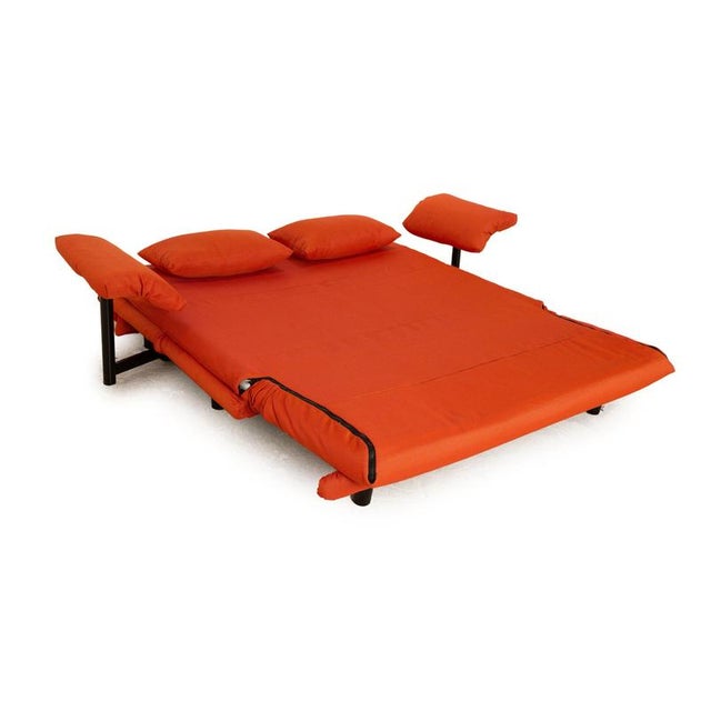 Modern Multy 3-Seater Sofa in Orange Fabric with Armrests from Ligne Roset For Sale - Image 3 of 7