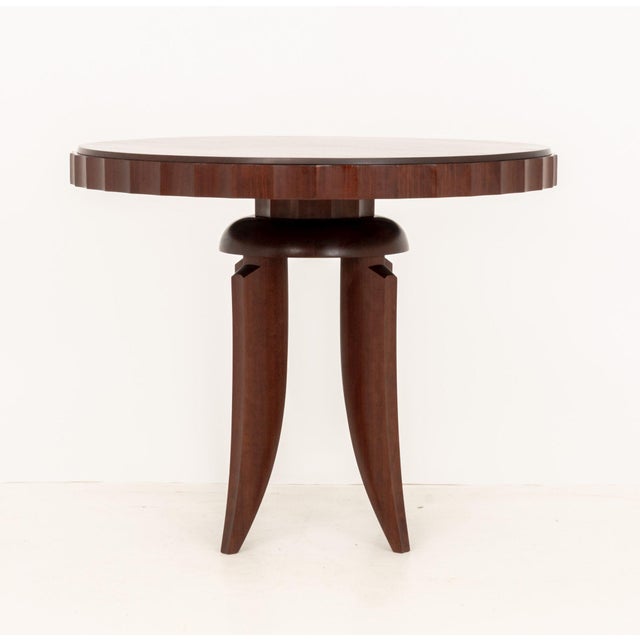 Art Deco James Schriber Woodworking Studio Furniture Art Deco Style Rosewood Center Table For Sale - Image 3 of 9