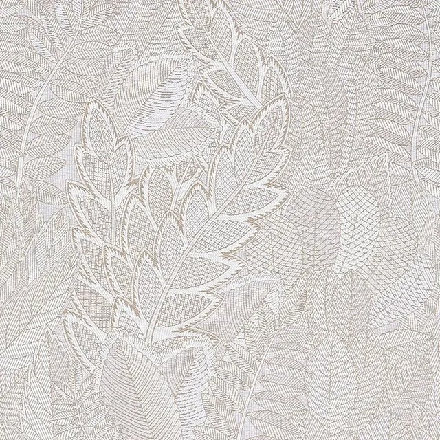 Schumacher Schumacher Japura Forest Fabric in Ivory For Sale - Image 4 of 4