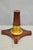 Vintage French Regency Style Mahogany & Gold Gilt Plume Table Pedestal Base (A) For Sale - Image 11 of 16