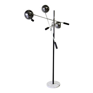 Mid Century Modern Sonneman Adjustable Floor Lamp For Sale