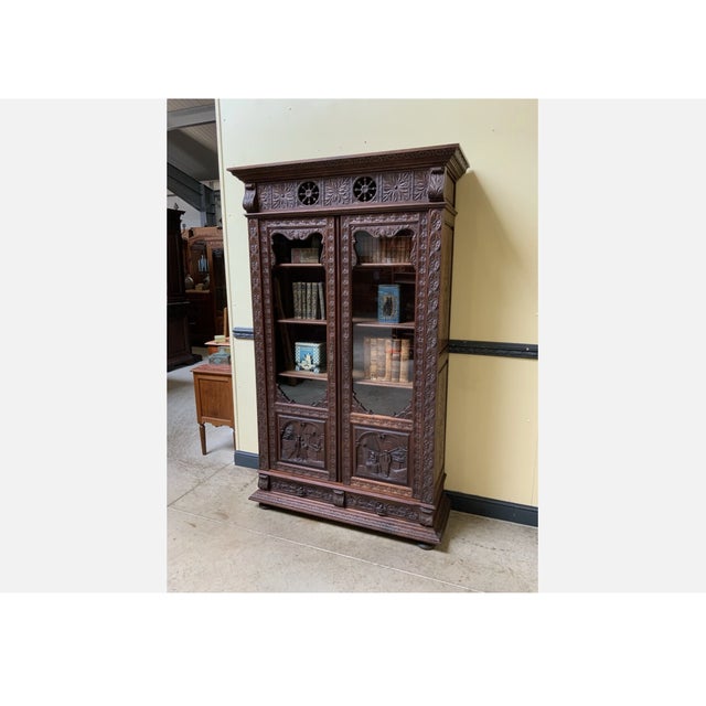 Antique Breton Display Cabinet, 1880 For Sale - Image 6 of 11
